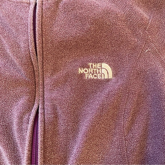 The North Face Purple Lavender Light Fleece Hooded Zip Up Hoody w/ Thumb Holes S - Picture 9 of 9